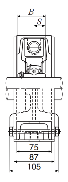 Stretcher Unit, Set Screw, UCM Type - Dimensions (2) – UCM209-80D1