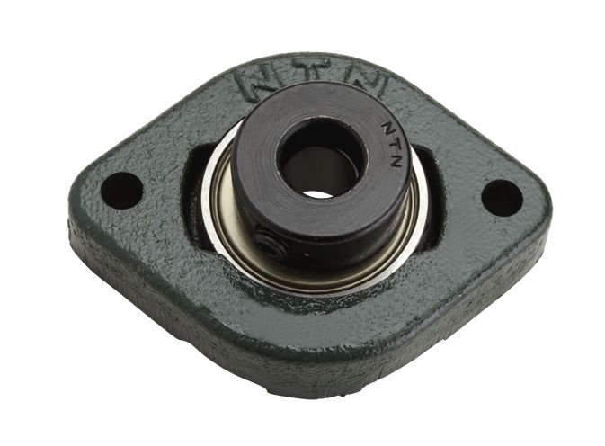 Two Bolt Rhombus Flanged Unit, Cast Housing, Eccentric Locking Collar, AELFD Type – AELFD205
