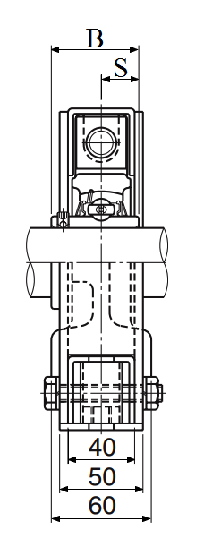 Stretcher Unit, Set Screw, UCL Type - Dimensions (2) – UCL207-30D1