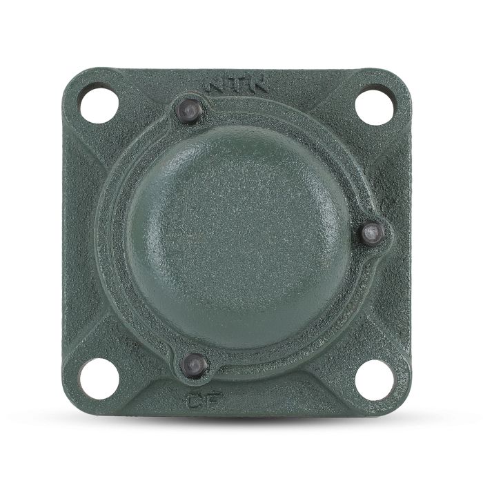 Four Bolt Square Flanged Unit, Cast Housing, Set Screw, Cast Dust Cover, Closed End, UCF Type – CM-UCF206D1