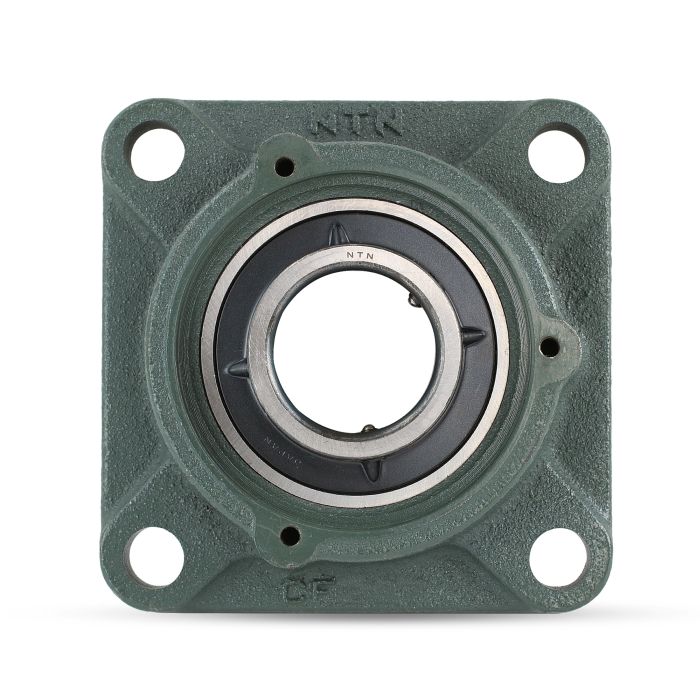 Four Bolt Square Flanged Unit, Cast Housing, Set Screw, Cast Dust Cover, Closed End, UCF Type - 4 – CM-UCF206D1