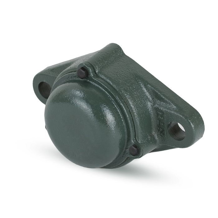 Two Bolt Rhombus Flanged Unit, Cast Housing, Set Screw, Cast Dust Cover, Closed End, UCFL Type - 3 – CM-UCFL208D1