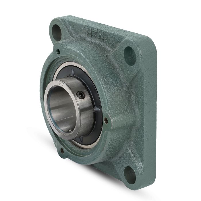Four Bolt Square Flanged Unit, Cast Housing, Set Screw, Cast Dust Cover, Closed End, UCF Type - 5 – CM-UCF206D1