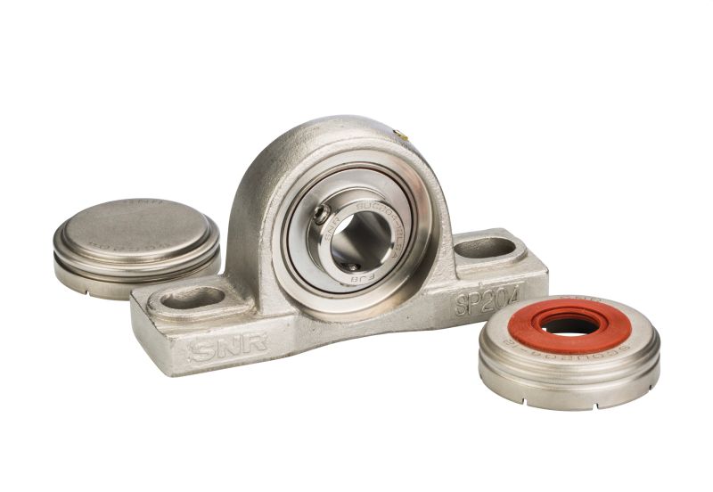 Pillow Block Unit, Stainless Steel Housing, Set Screw, One Closed/One Open Cover, SUCP Type – SUCP205CCFG1
